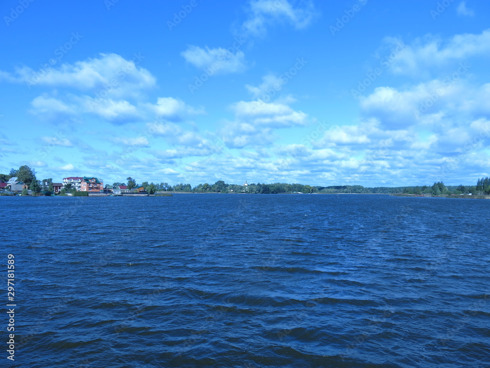 Lake Seliger in Osrashkov, Russia