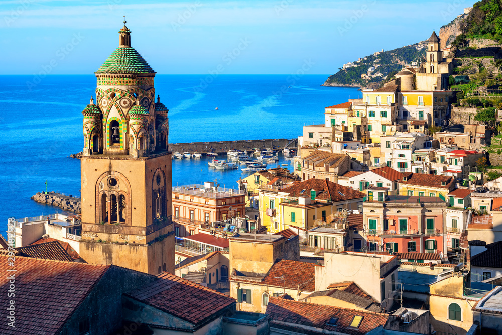 Amalfi Old town on Amalfi coast, Sorrentine peninsula, Italy