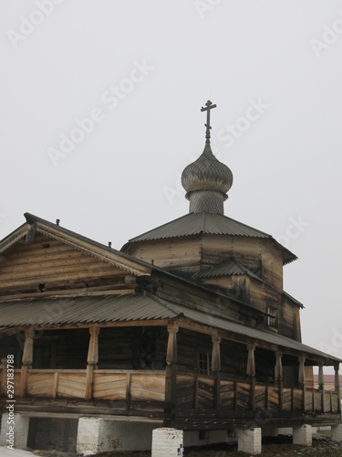 wooden Church in winter Kazan