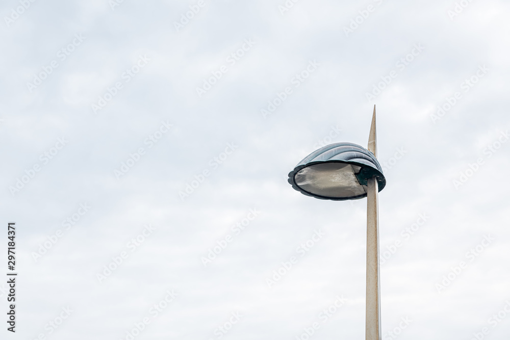 party lights on a stand against an empty sky party lights on a stand against an empty sky