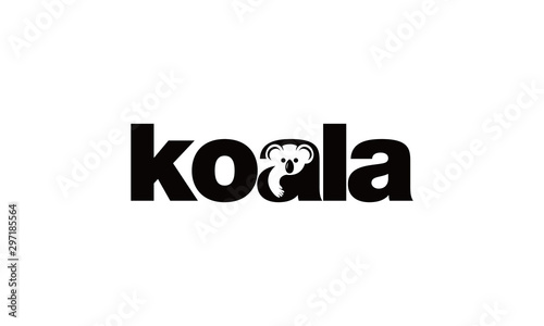 koala logo design inspiration - Vector photo