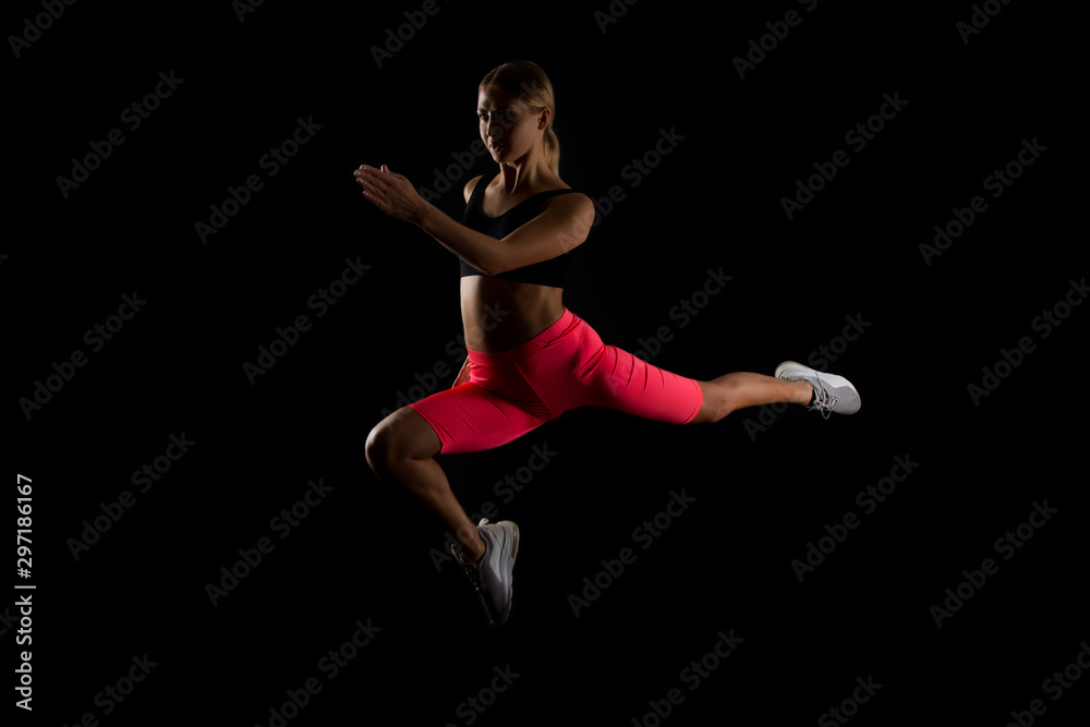 adrenaline rush. rush away your stress. sporty woman speed up. move your life. sport run in motion. she has stamina. energetic woman workout. good shape by fitness and diet. be faster. way to success