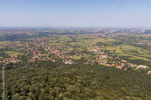 Amazing panoramic view from Avala Tower, Serbia