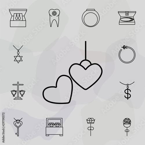 locket icon. Universal set of jewelry for website design and development, app development