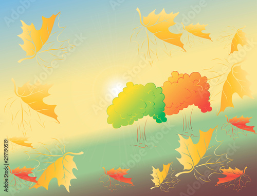 Autumn landscape.
