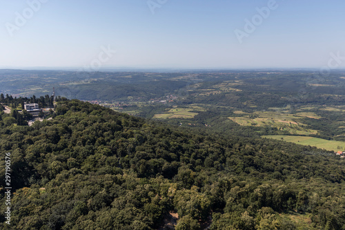 Amazing panoramic view from Avala Tower, Serbia photo