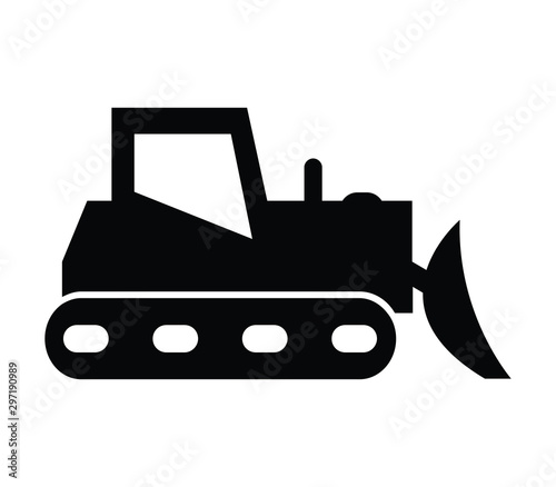 bulldozer icon photo