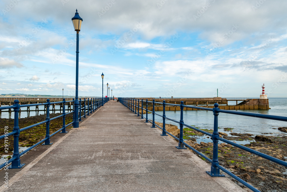 View along an English seaside pier