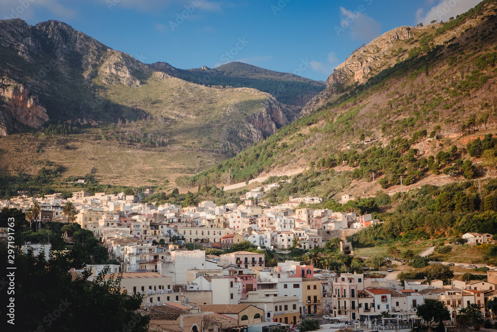 Castellamare del Golfo, SICILY, ITALY. Morning cityscape