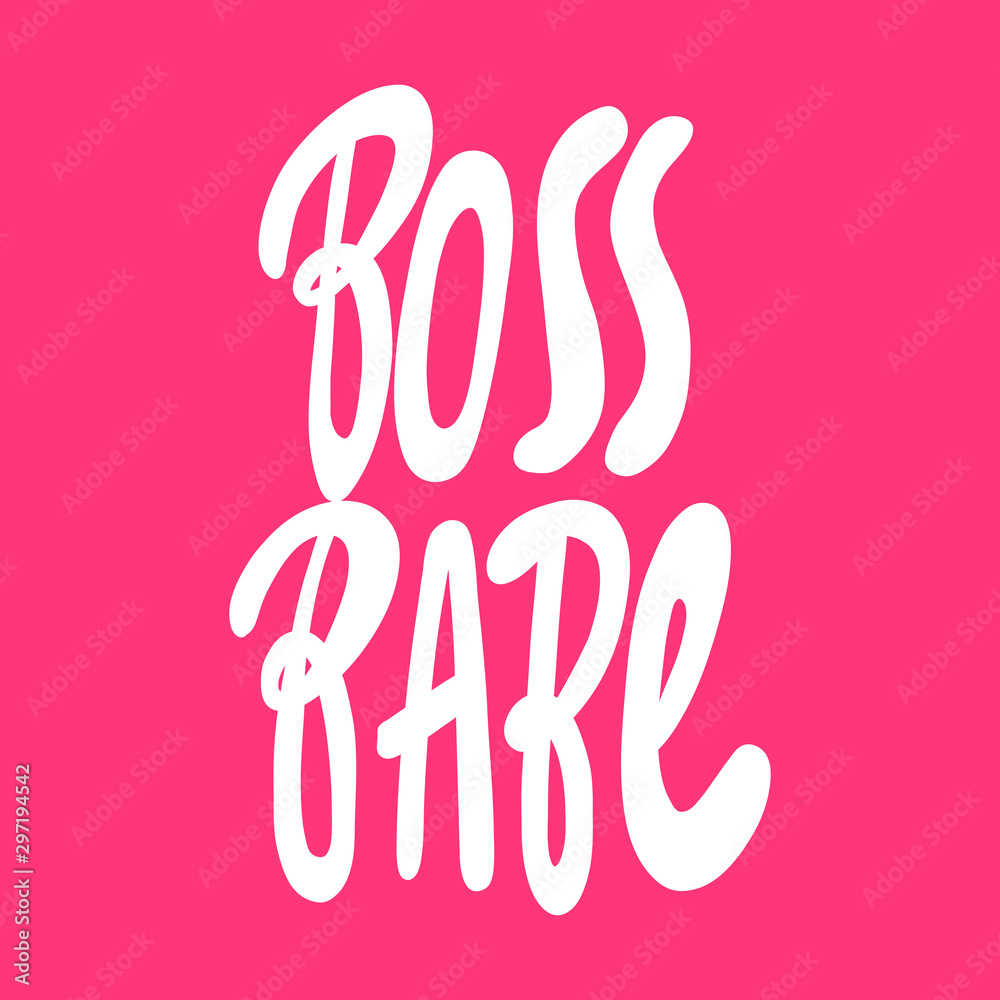 Boss bebe. Vector hand drawn illustration with cartoon lettering. Good as a sticker, video blog cover, social media message, gift cart, t shirt print design. Boss bebe. Vector hand drawn illustration with cartoon lettering. Good as a sticker, video blog cover, social media message, gift cart, t shirt print design.
