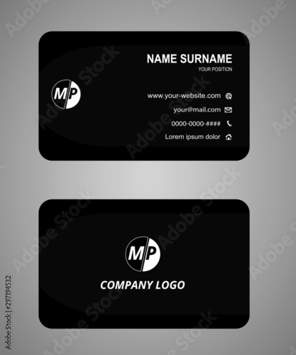 Business cover annual report modern template flat design flyer