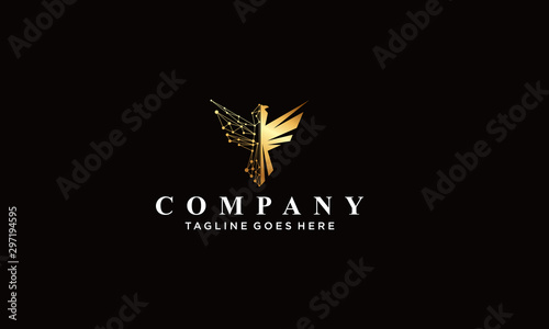 eagle connect logo Vectors Royalty design inspiration