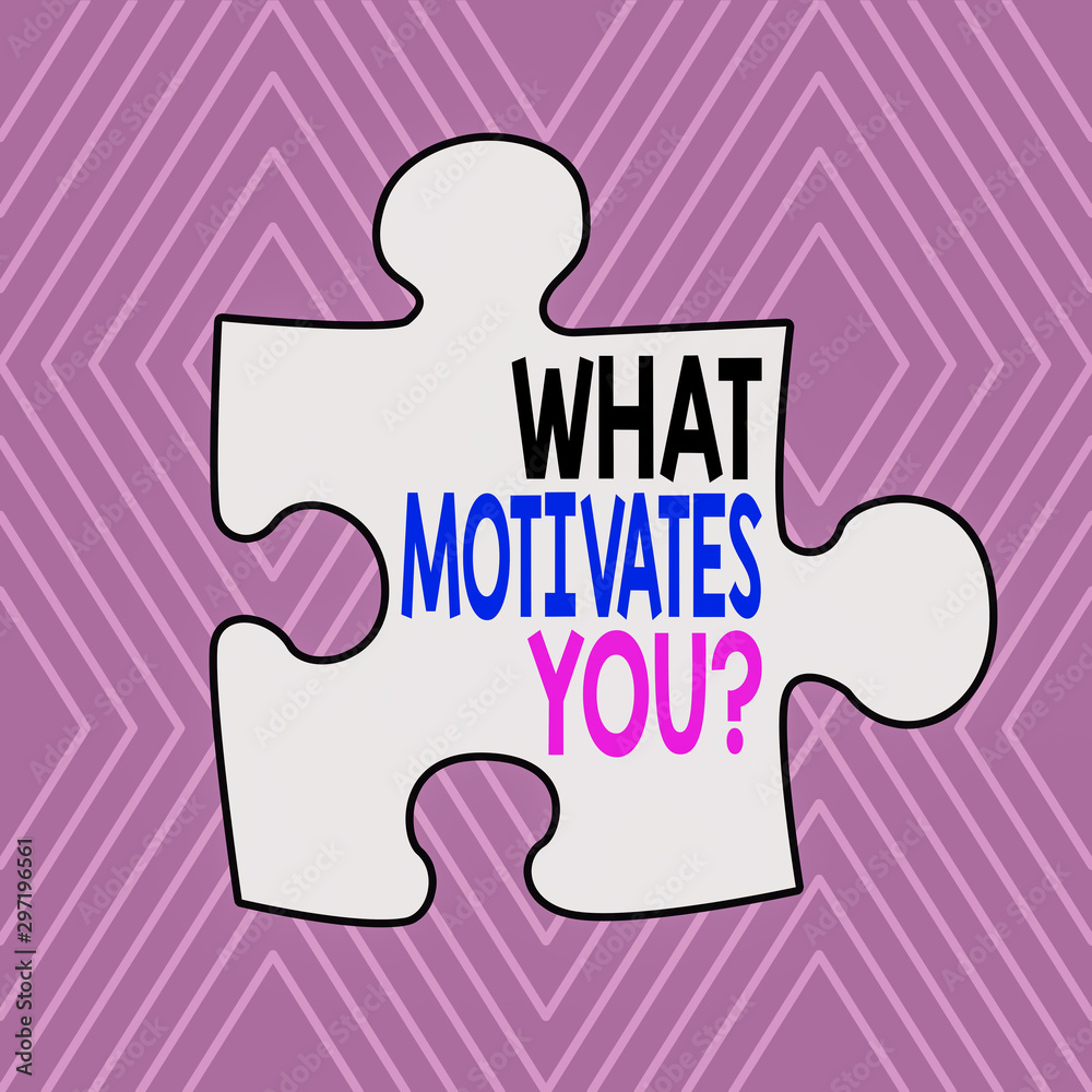 Text sign showing What Motivates Youquestion. Business photo showcasing know reasons why you want to wake up each morning Infinite Geometric Concentric Rhombus Pattern against Lilac Background