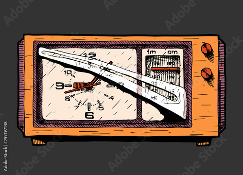 Illustration of radio clock