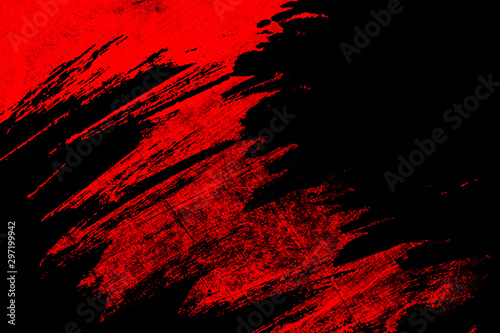 black and red hand painted brush grunge background texture