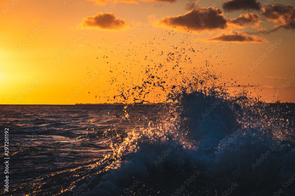 Hawaii Ocean Boat Tour Sunset