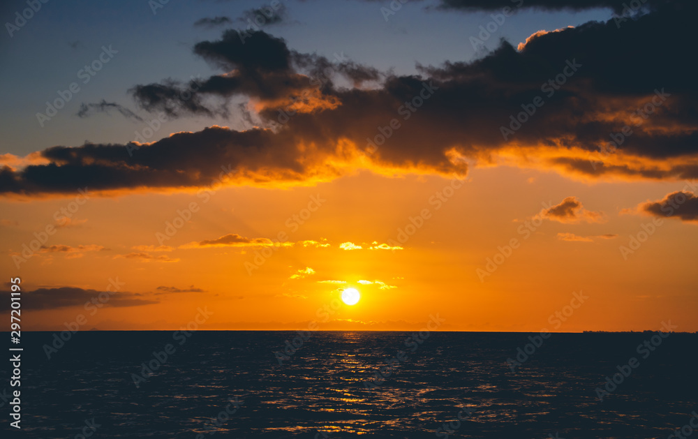 Hawaii Boat Tour Sunset