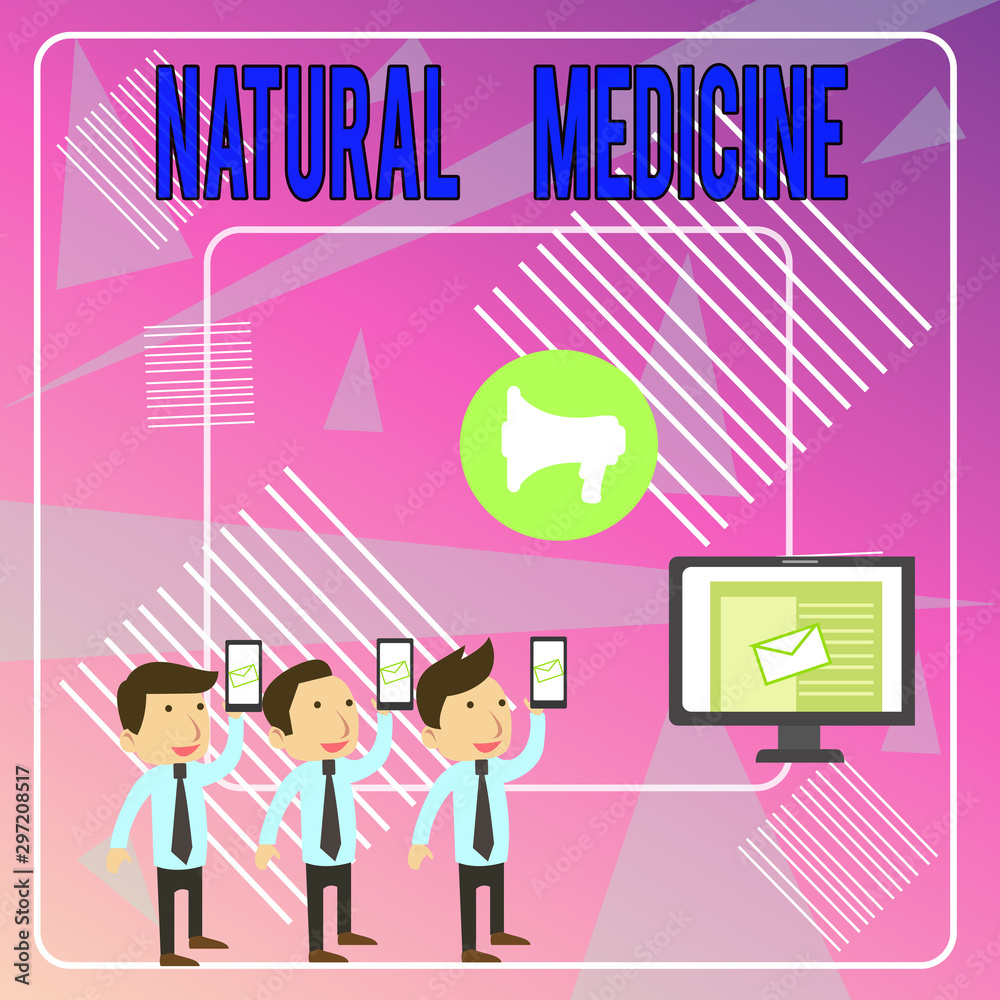 Word writing text Natural Medicine. Business photo showcasing any of various systems of healing or treating disease SMS Email Marketing Media Audience Attraction Personal Computer Loudspeaker Word writing text Natural Medicine. Business photo showcasing any of various systems of healing or treating disease SMS Email Marketing Media Audience Attraction Personal Computer Loudspeaker