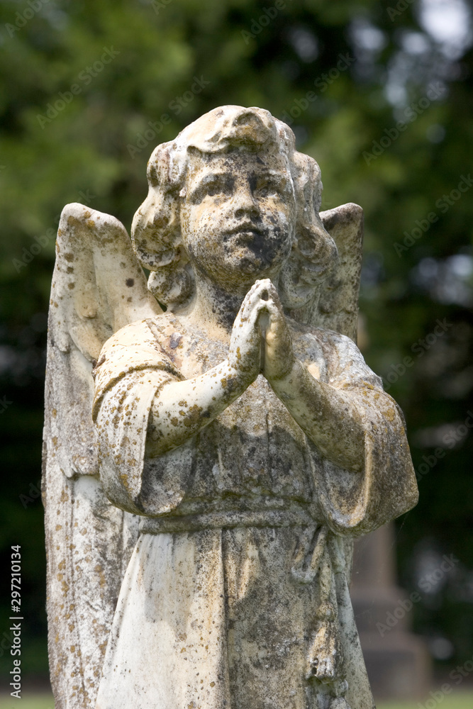 Cherub Antique Statue of Angel Praying Cherub Antique Statue of Angel Praying