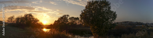 Panorama Sunset from River Lahn