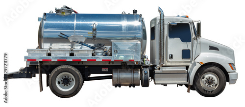 Isolated Water Vacuum Truck