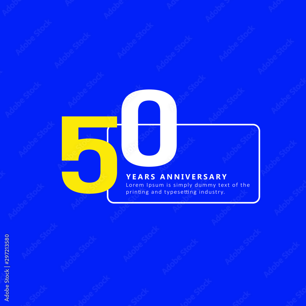 50 Year Anniversary Vector Template Design Illustration 50 Year Anniversary Vector Template Design Illustration