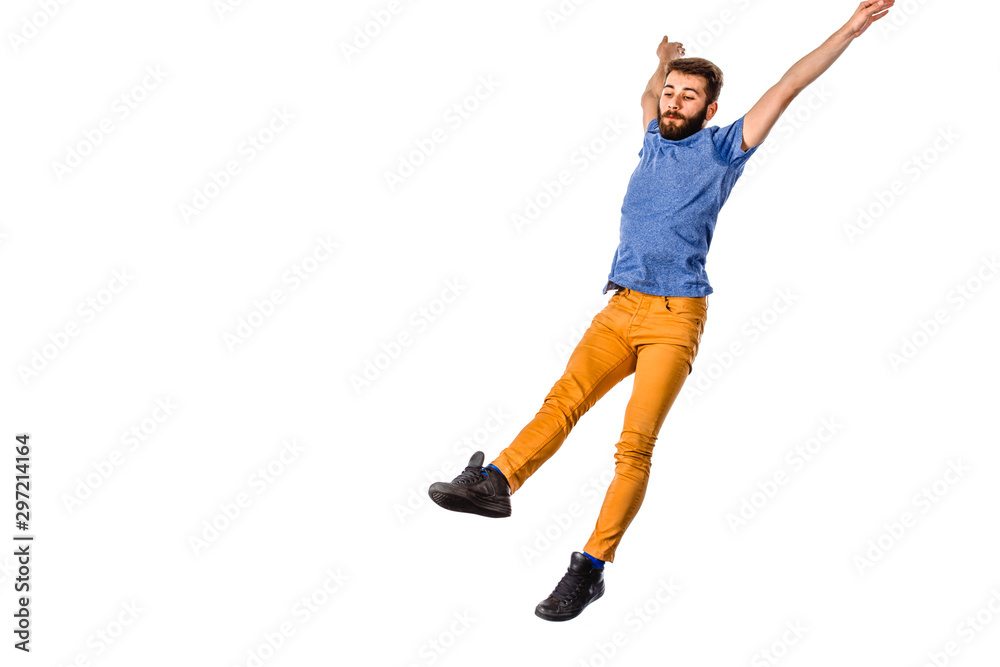 Dancer practicing in studio