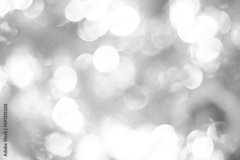 Fototapeta premium white blurred backdrop of nature, circle white wallpaper, gray bokeh background