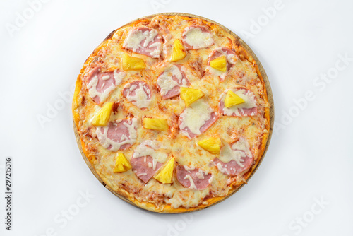 Hawaiian Pizza isolated on wite