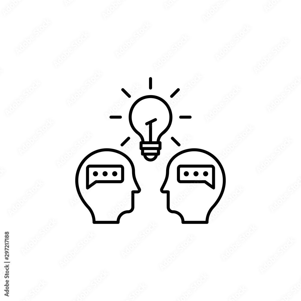 Pupils bulb brain icon. Element of school icon Pupils bulb brain icon. Element of school icon