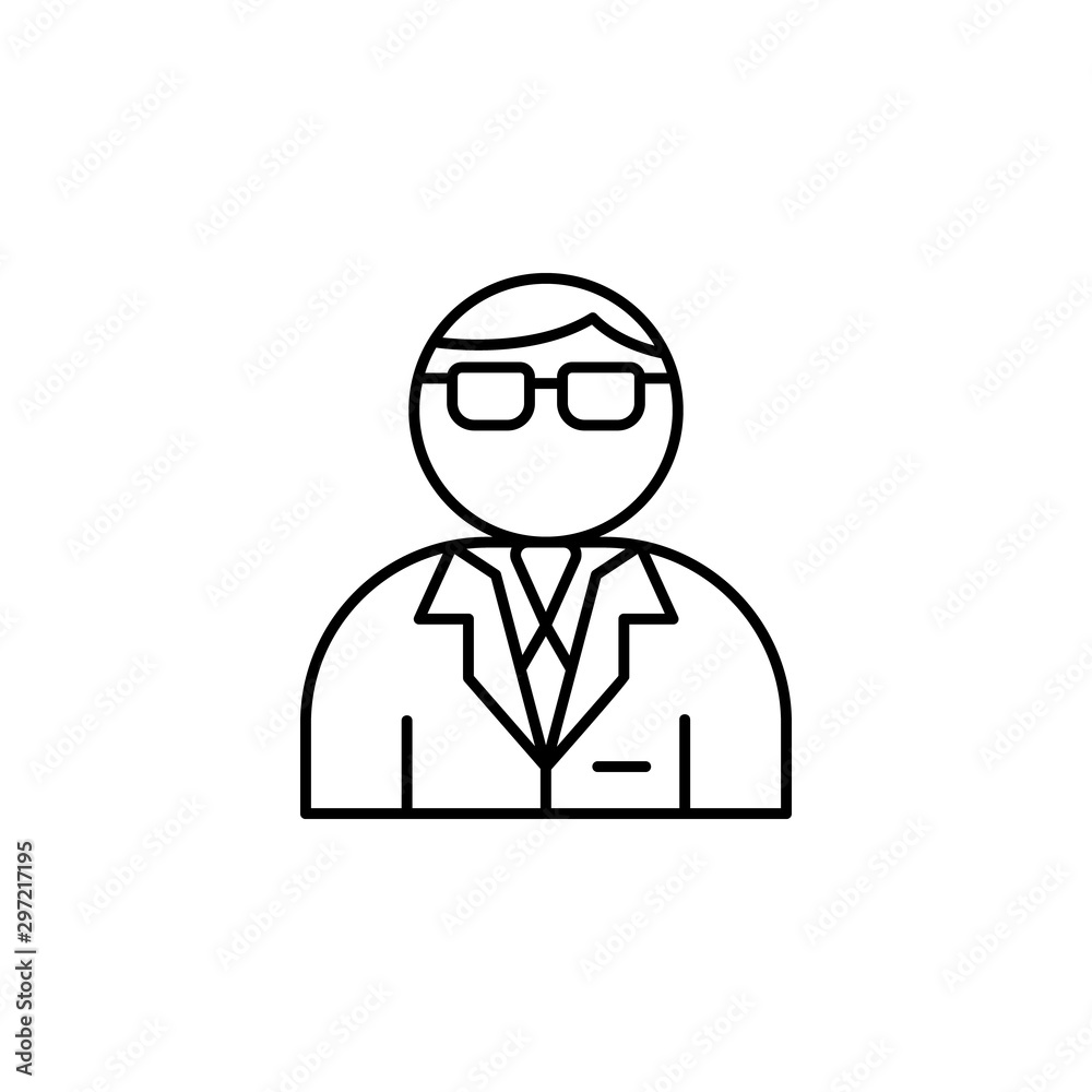 Teacher glasses school icon. Element of school icon Teacher glasses school icon. Element of school icon