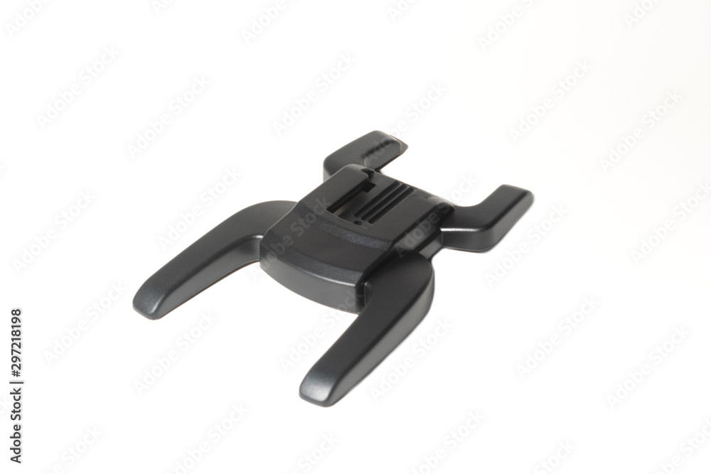 camera flash base stand on white background. camera flash base stand on white background.