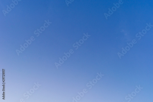 blue sky without clouds