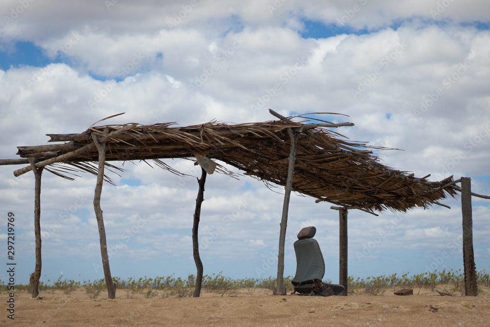 Φωτογραφία Cabana de Palha na praia de Galinhos, Rio Grande do Norte