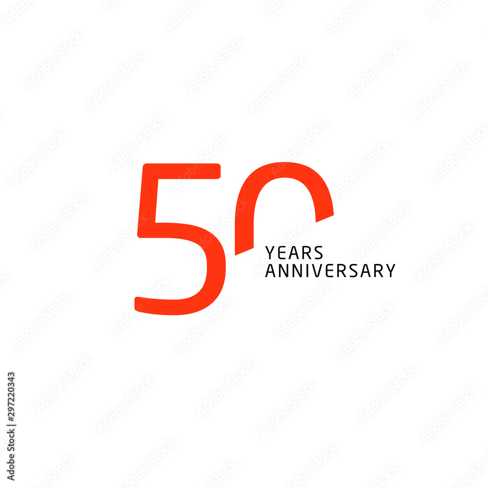 50 Year Anniversary Vector Template Design Illustration 50 Year Anniversary Vector Template Design Illustration