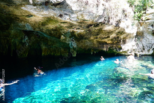 Swimming in Gran cenote