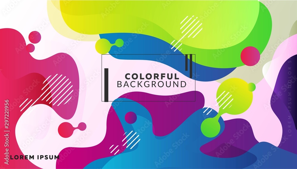 Colorful beautiful gradient background template with  geometric,  pattern vector illustrasion