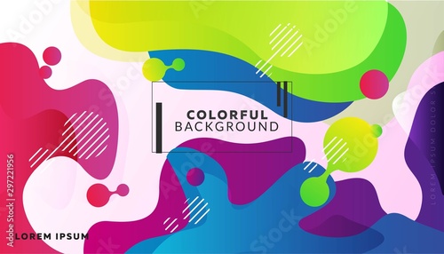 Colorful beautiful gradient background template with  geometric   pattern vector illustrasion