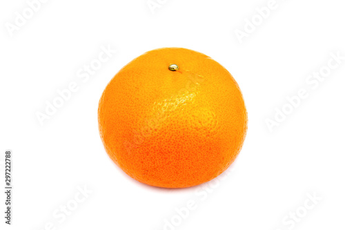 Fresh orange skin  beautiful  white background