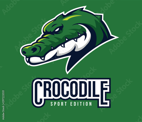 crocodile logo sport for symbol