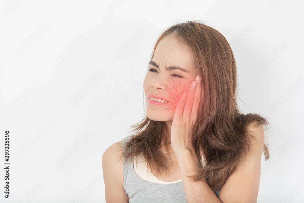 .Toothache and gum disease. Inflammation and germs in the teeth and oral problems .Toothache and gum disease. Inflammation and germs in the teeth and oral problems