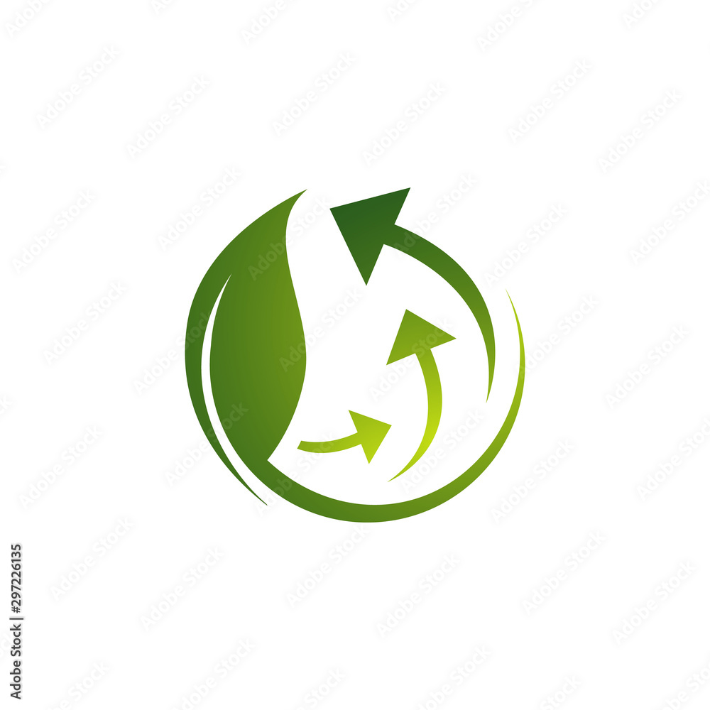 ecological circle arrows recycle logo. recycling signs creative illustration concept. ecological circle arrows recycle logo. recycling signs creative illustration concept.