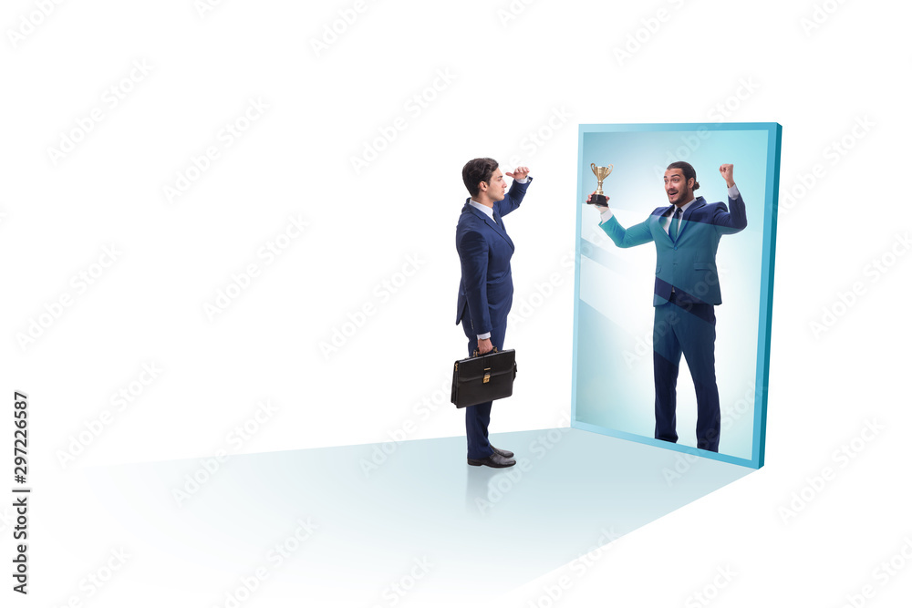 Man dreaming of bigger success Man dreaming of bigger success