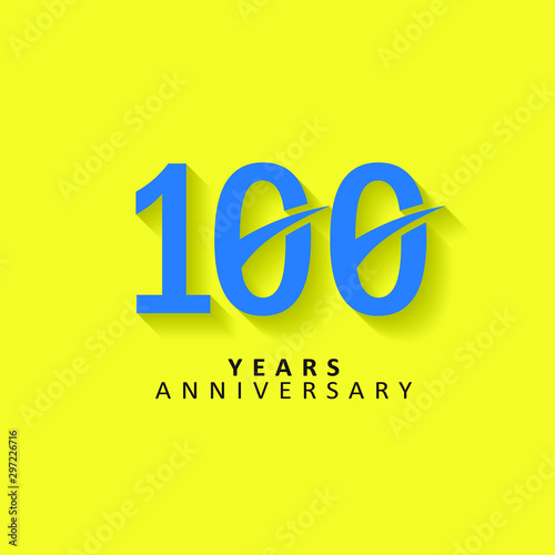 100 Year Anniversary Vector Template Design Illustration