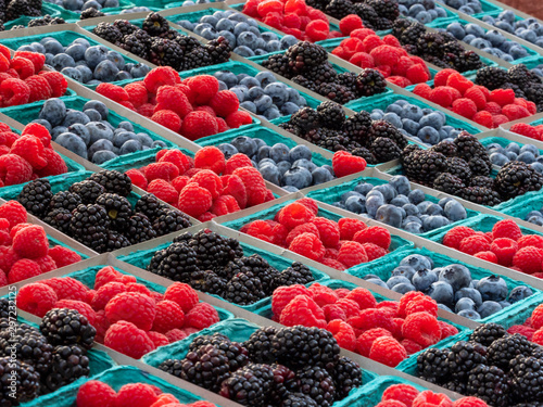 Farmers Market Organic Berries and Fruit