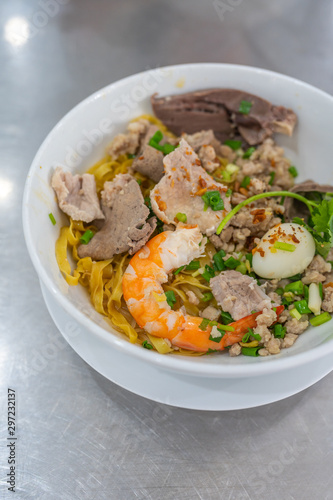 Vertical photo of Vietnamese cuisine - Hu Tiu Nam Vang
