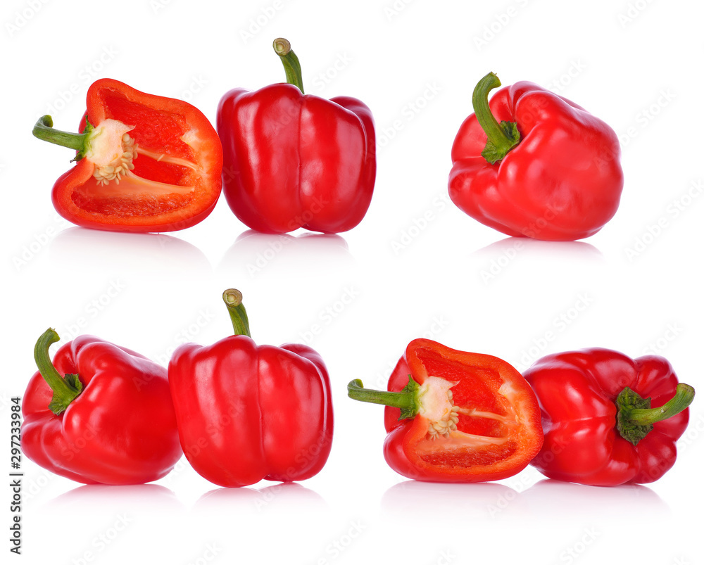 Sweet pepper isolated on white background Sweet pepper isolated on white background