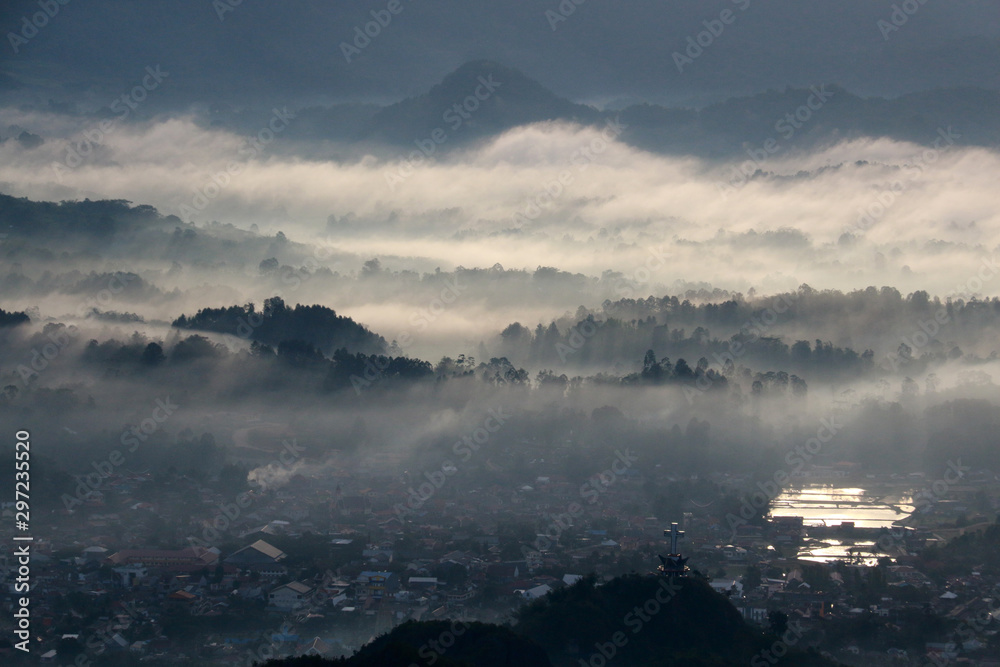 The famous Low Level Cloud at Toraja Utara, seen from To’Tombi, Sulawesi, Indonesia