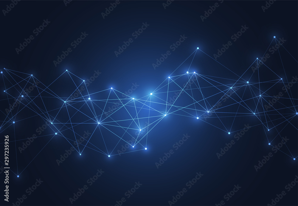 Internet connection, abstract sense of science and technology graphic design. Vector illustration