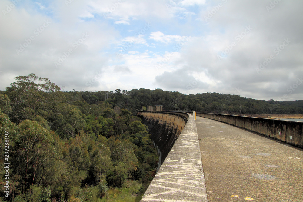 Cordeaux Dam Wall Downstream Side